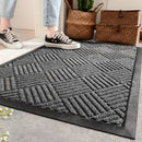 GobekUsa Large Rubber Indoor Outdoor Doormat | Durable Shoe Scraper Mat