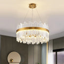 GobekUsa Gold Crystal Ceiling Chandelier | Luxury Indoor Lighting for Living & Dining Room