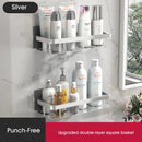 GobekUsa Corner Shower Shelf Bathroom Storage Holder Shampoo Organizer & Accessories