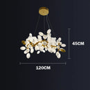 GobekUsa Gold Grape Chandelier Glass Pendant Lights for Living Room & Dining Room