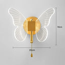 GobekUsa Butterfly Wall Lamp: Nordic Style Indoor Lighting Fixture for Bedroom and Living Room