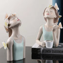 GobekUsa Butterfly Fairy Resin Statue | Creative Desktop Figurine for Girlfriend's Gift