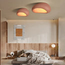 GobekUsa Cream Ceiling Chandelier Nordic Minimalist Wabi Sabi Style Bedroom Coffee Room Lights Fixtures