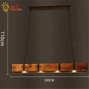 GobekUsa Industrial Wood Pendant Lights for Home Decor, Restaurant, Bar, Cafe