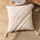 GobekUsa Boho Cotton Tassel Pillow Cover 45x45cm/30x50cm for Home Decor