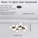GobekUsa Gold LED Chandelier, Modern Pendant Light for Living Room, Kitchen, Bedroom, Dining Room