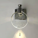 GobekUsa Crystal Glass Gold LED Wall Lamp for Modern Luxury Lighting in Living Bedroom Bedside Aisle