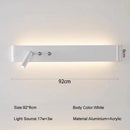 GobekUsa 8W/20W Long Led Wall Light Switch, Aluminum Fixture for Living Room Bedroom.