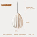 GobekUsa Japanese Wabi-Sabi Pleated Fabric Pendant Lights for Dining Room & Bedroom