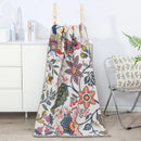GobekUsa Cotton Gauze Floral Adult Bath Towel - Quick-Dry & Soft