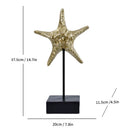 GobekUsa Gold-plated Mermaid Statue Resin Sculpture Room Decor Marine Organism Ornament