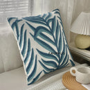 GobekUsa Leaf Embroidered Cotton Cushion Cover Set - Home Decor Pillow Covers 45x45