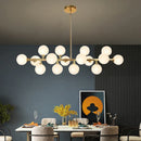 GobekUsa Glass Ball LED Chandelier for Home Interior Lighting and Kitchen Staircase