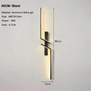GobekUsa Black Gold LED Wall Lights: Modern Wall Sconce for TV Background, Bedroom, Stairs