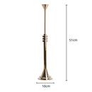 GobekUsa Gold Geometric Candle Holder Candelabrum for Wedding Centerpieces and Home Decoration