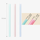 GobekUsa 6-Piece Reusable Silicone Straws Set with Cleaning Brush - Eco-Friendly Party Accessories