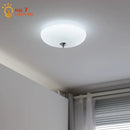 GobekUsa Cream Glass Round Ceiling Lights | Modern LED Indoor Lighting | Bedroom Study Balcony Lighting