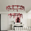 GobekUsa Circular Ring Pendant Lights - LED Chandelier for Home Living Room & Restaurant