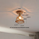 GobekUsa Blue Hollow-out Ceramic LED Ceiling Lamp