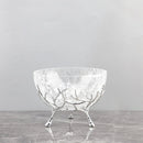 GobekUsa Golden Branch Glass Fruit Plate: Stylish Home Storage Container & Decor Accessory