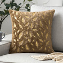 GobekUsa Golden Fur Cushion Cover White 43x43 - Luxury Home Decor Pillow Case