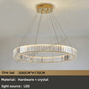 GobekUsa Crystal Chandelier: Modern Luxury Golden Lighting for Villa, Duplex Hall