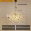 GobekUsa Crystal Chandelier Light: French Modern Luxury for Living Room, Dining Room, Bedroom