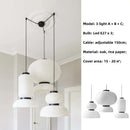 GobekUsa Japanese Paper Pendant Lights Dining Room Chandelier