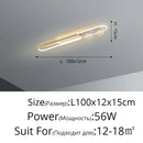 GobekUsa Gold Starry Strip Flush Mount Ceiling Light Luxury Chandelier