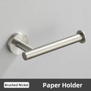 GobekUsa Brushed Gold Bathroom Accessories Set: Towel Rail, Paper Holder, Hook, Stainless Steel