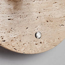 GobekUsa LED Wall Light Fixtures Bedroom Modern Button Switch Yellow Travertine White Iron Bedside Lamp