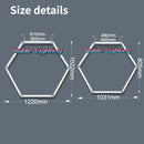 GobekUsa Aluminum Housing Hexagon LED Light Bar Detailing Light 5X12M Honeycomb Ceiling Lamp