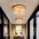 GobekUsa Crystal Flush Mount Ceiling Light for Home Hotel Restaurant Decoration