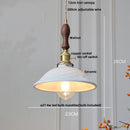 GobekUsa Copper Wood LED Pendant Light: Ceramic Modern Tassel Hanging Lamp