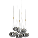 GobekUsa Glass Ball Chandelier - Nordic Modern Designer LED Pendant Lights for Home Decor