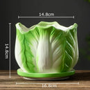 GobekUsa Chinese Cabbage Ceramic Vase: Table Decoration, Flowers Arrangement, Room Aesthetic Decor