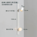 GobekUsa Black/White Wooden Wall Lamp for Minimalist Style Living Spaces