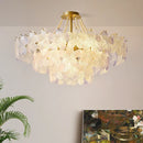 GobekUsa Leafless Crystal Chandelier: Modern French Living Room & Bedroom Lighting