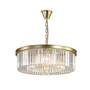 GobekUsa Gold Black Metal Crystal Pendant Lights Chain Hanging LED Suspension Lamp Fixtures