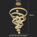 GobekUsa Crystal Chandelier: Modern Living Room Pendant Lamp for Elegant Interior Lighting