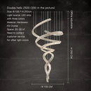 GobekUsa Crystal Chandelier Luxury Designer Light for Elegant Living Spaces