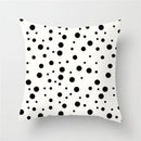 GobekUsa Heart Stripe Pillow Cases | Black & White Polyester Cushion Covers