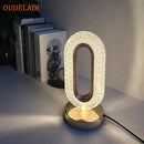 GobekUsa Crystal Bedroom Table Lamp: Romantic LED Atmosphere, Creative Design