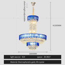 GobekUsa Crystal Chandelier: Postmodern Multi-layer Luxury for Villa, Hotel Lobby, and Living Room