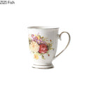 GobekUsa Elegant Floral Ceramic Cup & Saucer Set