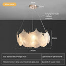 GobekUsa Glass Chandelier LED Circle Pendant Lights for Modern Luxury Living & Dining Decor