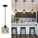Nordic Minimalist Black Metal E27 Pendant Light