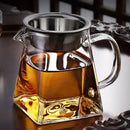 GobekUsa Glass Fair Cup, Kung Fu Tea Set, Heat Resistant Borosilicate Teapot Dispenser