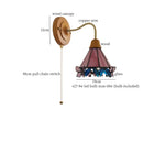 GobekUsa Butterfly Glass LED Wall Light with Copper Arm for Home Decor.