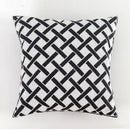 GobekUsa Black White Embroidered Cushion Cover 45x45cm Sofa Bed Chair Home Decor